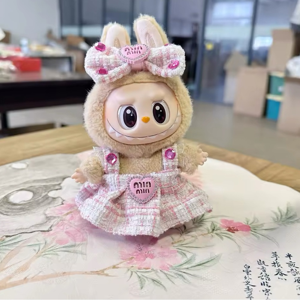 Pop Mart The Monsters Macaron Have a Seat Labubu Designer Clothing Outfit
